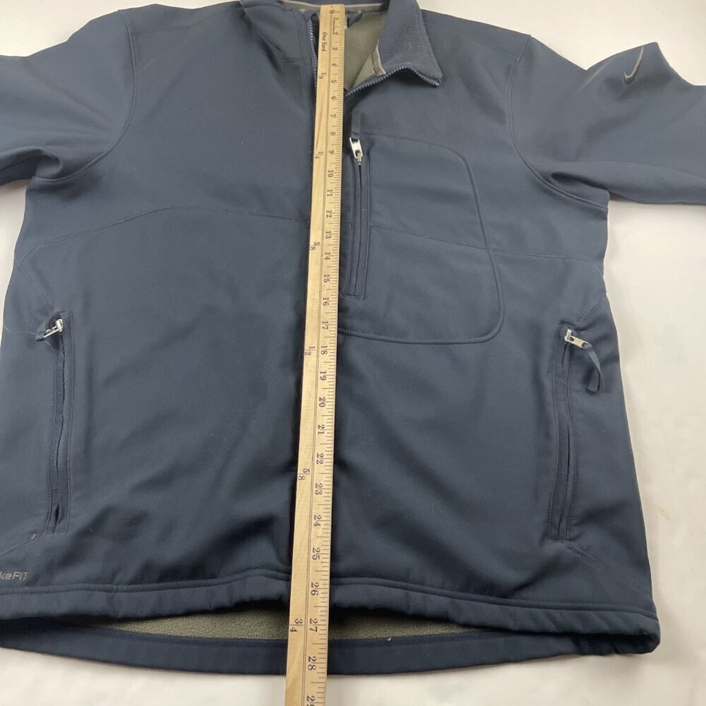 Nike Fit Therma Full Zip Jacket Men’s L Soft Shell Fleece Lined Zip Pockets - Picture 5 of 12